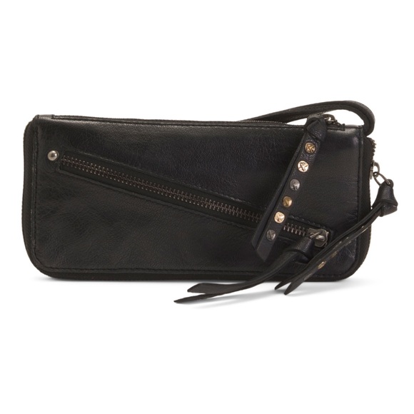 Free People Handbags - We The Free | NWT Distressed Leather Wristlet Wallet